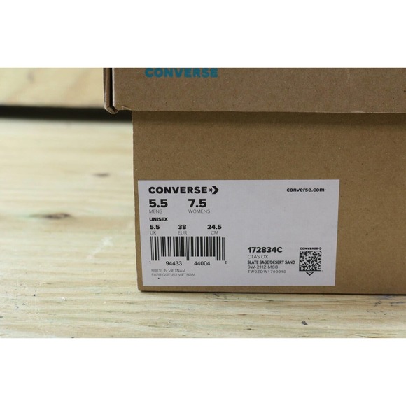 New Converse Sz 7.5 Womens Sneakers All Star Boulevard Ox Slate Gray - Picture 8 of 11